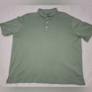 Lands' End Green Polo Shirt Classic Design